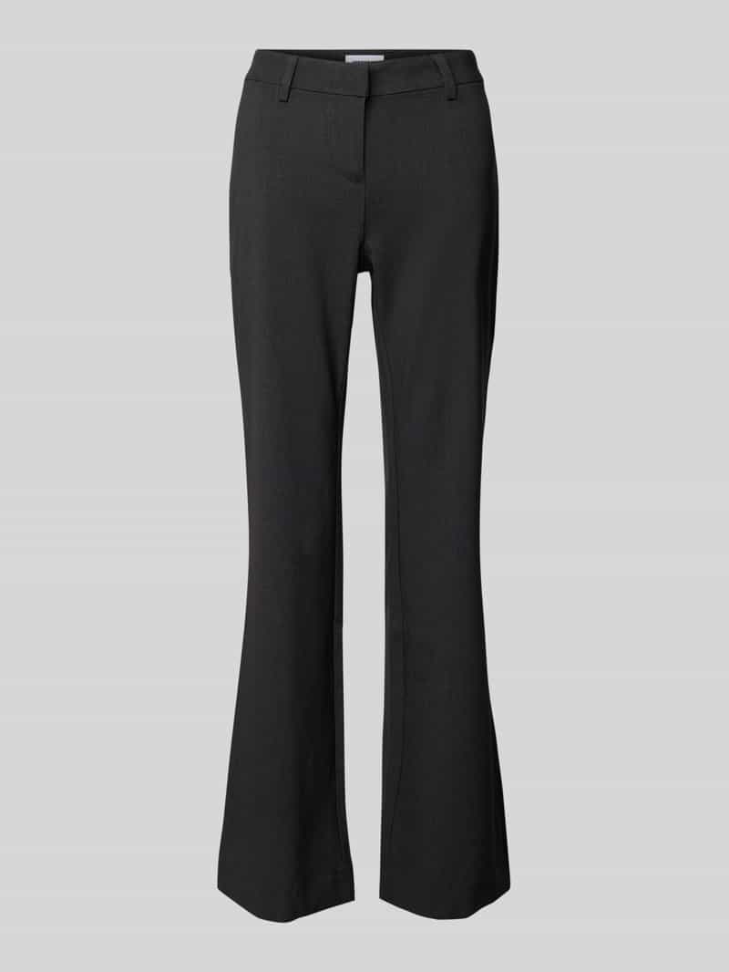 Weekday Flared stoffen broek met Franse steekzakken model 'Kate'