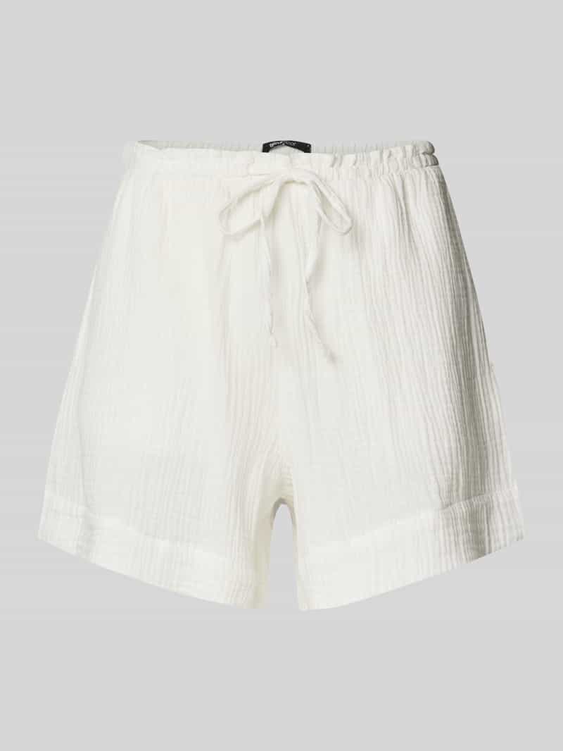 Gina Tricot Flared korte broek met structuurmotief model 'Gauze'