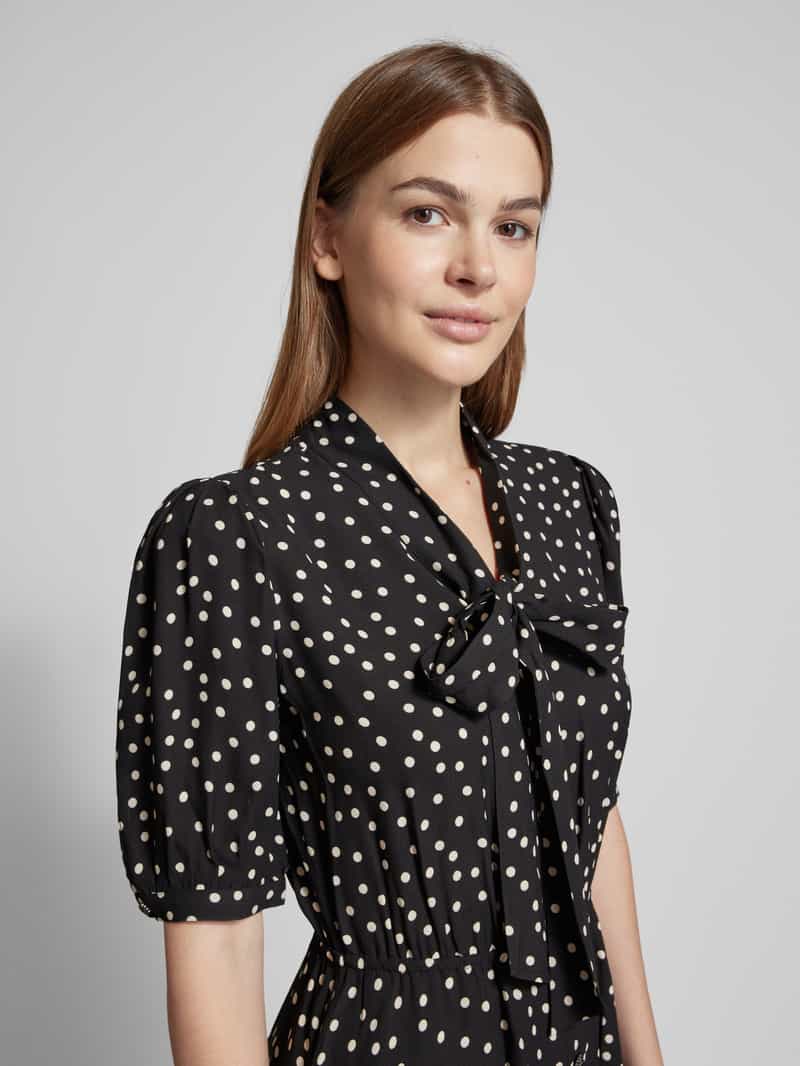 THE KOOPLES Mini-jurk met strikdetail en pofmouwen