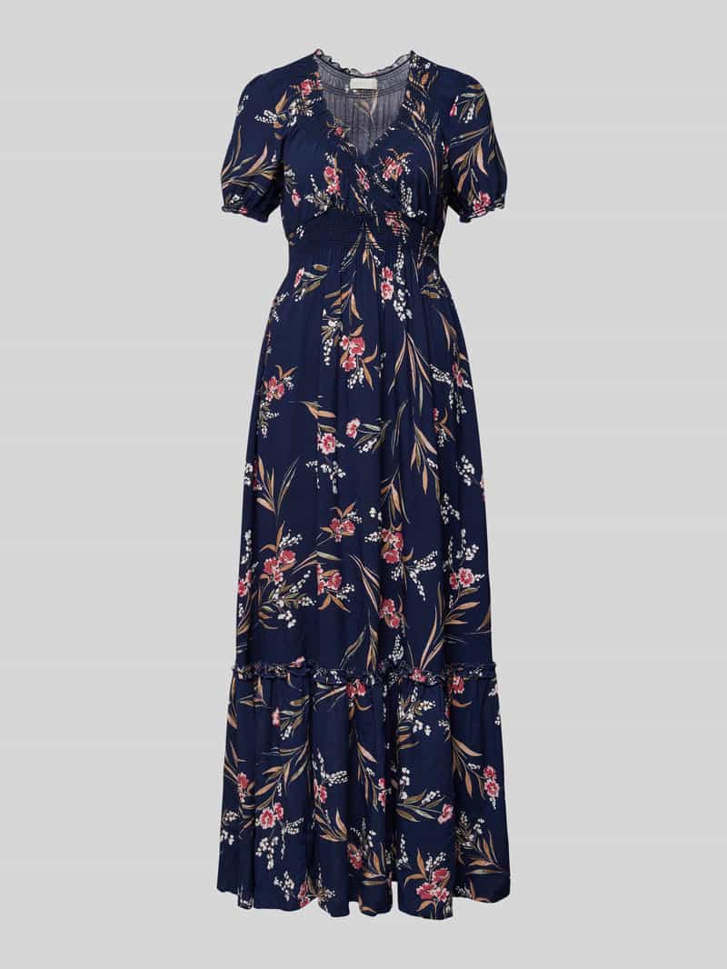 Apricot Maxi-jurk met V-hals