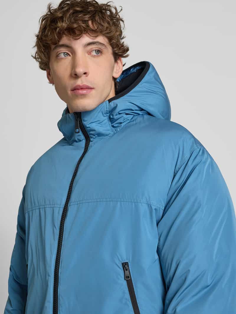 Hugo Blue Regular fit jack met capuchon model 'BRYNO254'