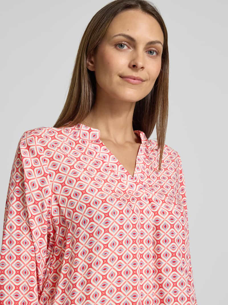 ZABAIONE Relaxed fit blouse met tuniekkraag model 'Mi44mii'