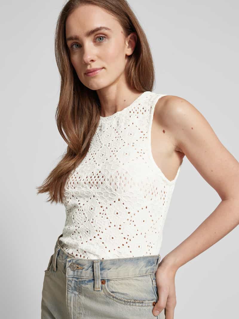 Object Tanktop met ajourpatroon model 'FEODORA'
