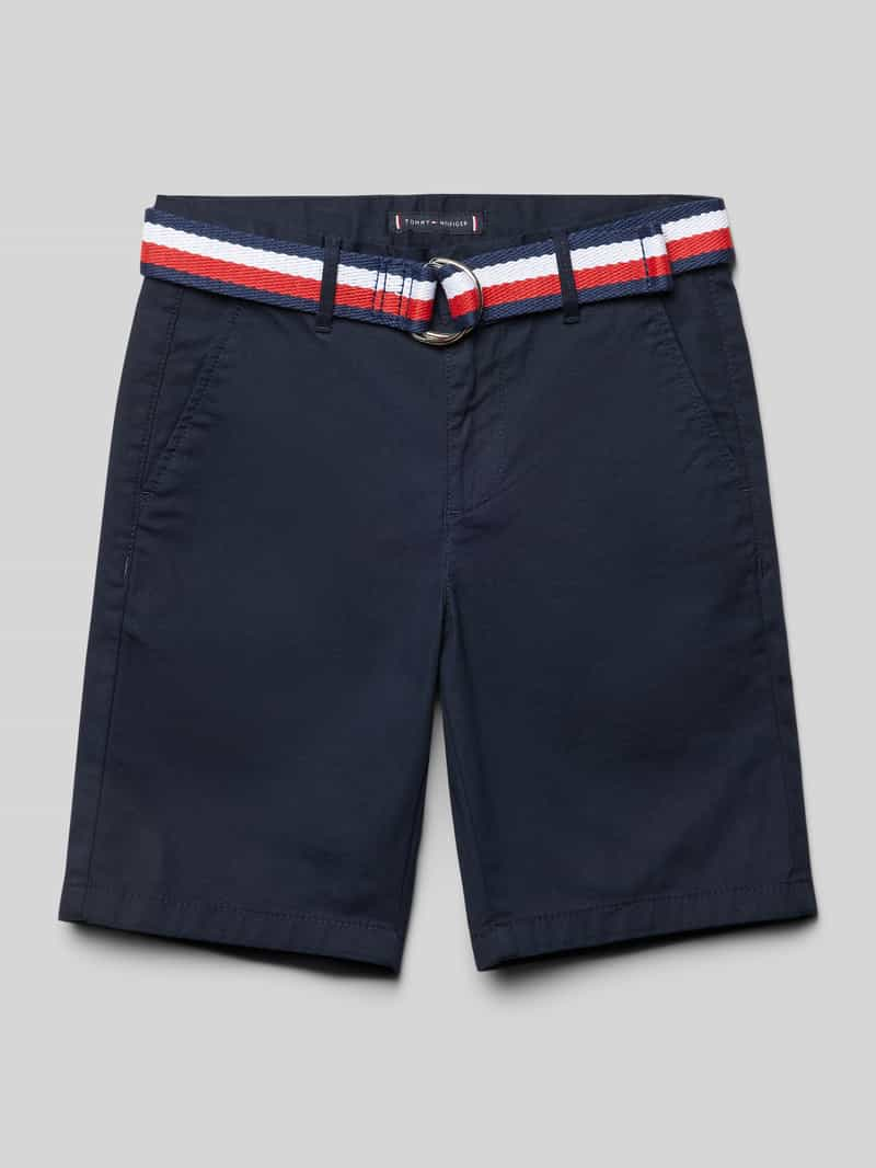 Tommy Hilfiger Teens Bermuda met stoffen ceintuur