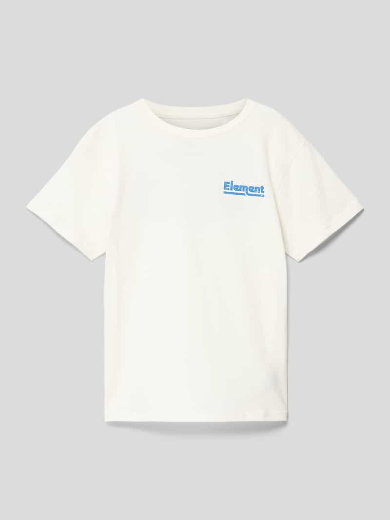 Element T-shirt met labelprint model 'SUNUP'