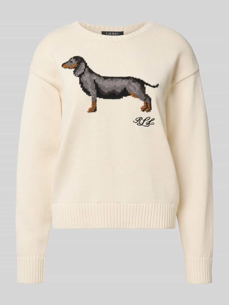 Lauren Ralph Lauren Gebreide pullover met ribboorden model 'RIEDNEE'