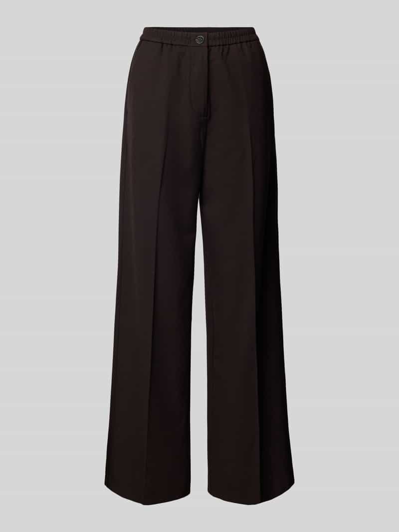 Marc O'Polo Regular fit broek met wijde pijpen