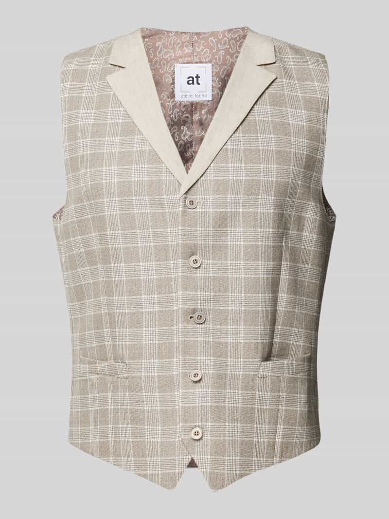 ATELIER TORINO Gilet met reverskraag