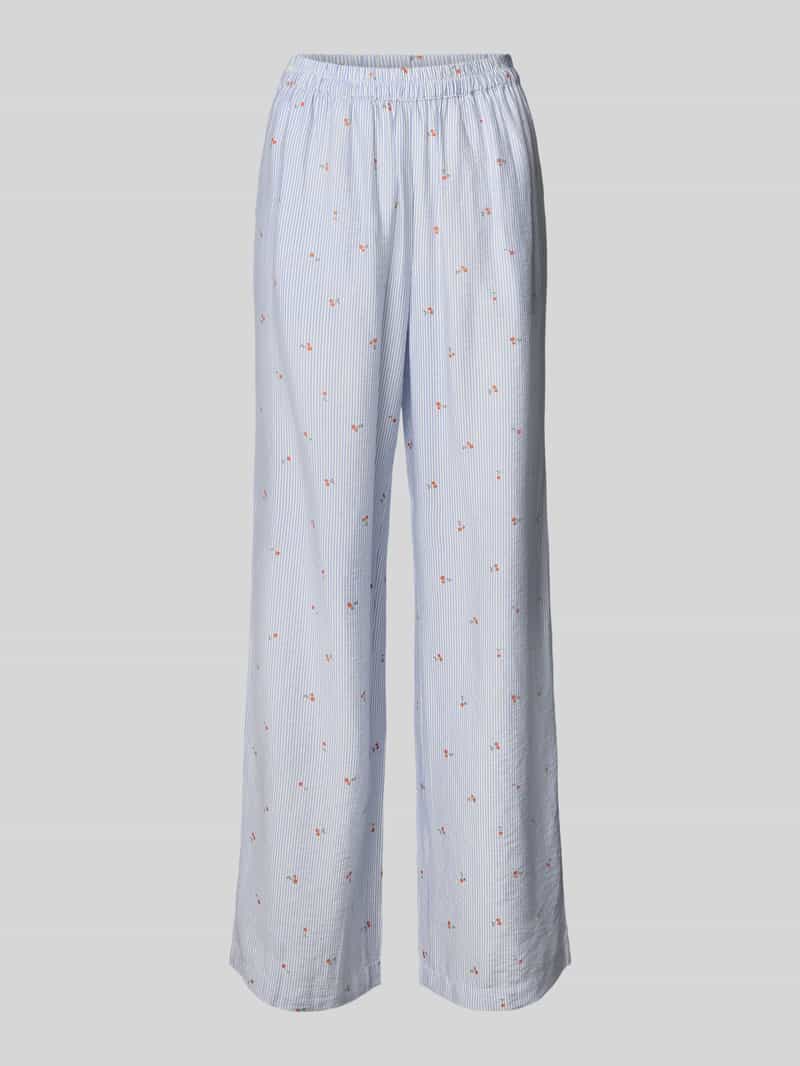 Pieces Comfort fit stoffen broek van viscosemix model 'FIONNA'
