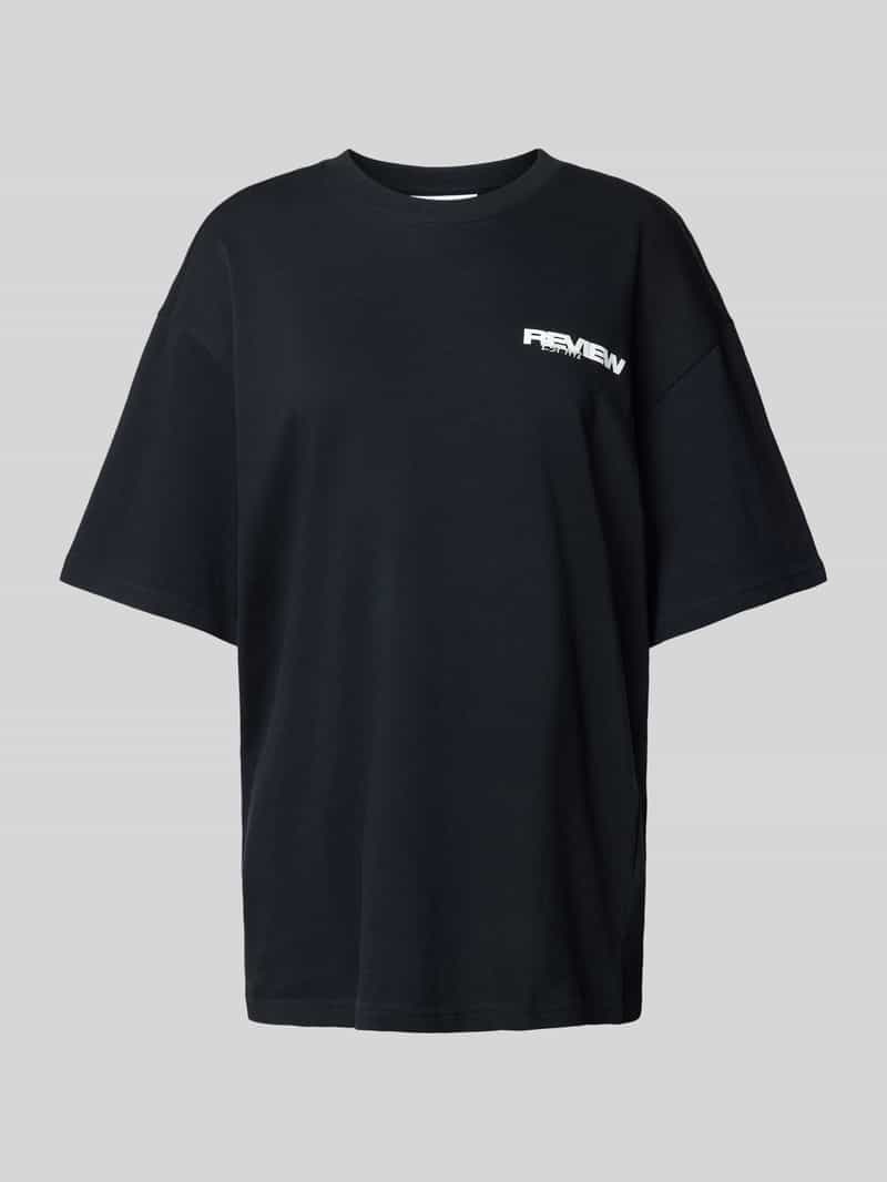 T-shirt met labelprint