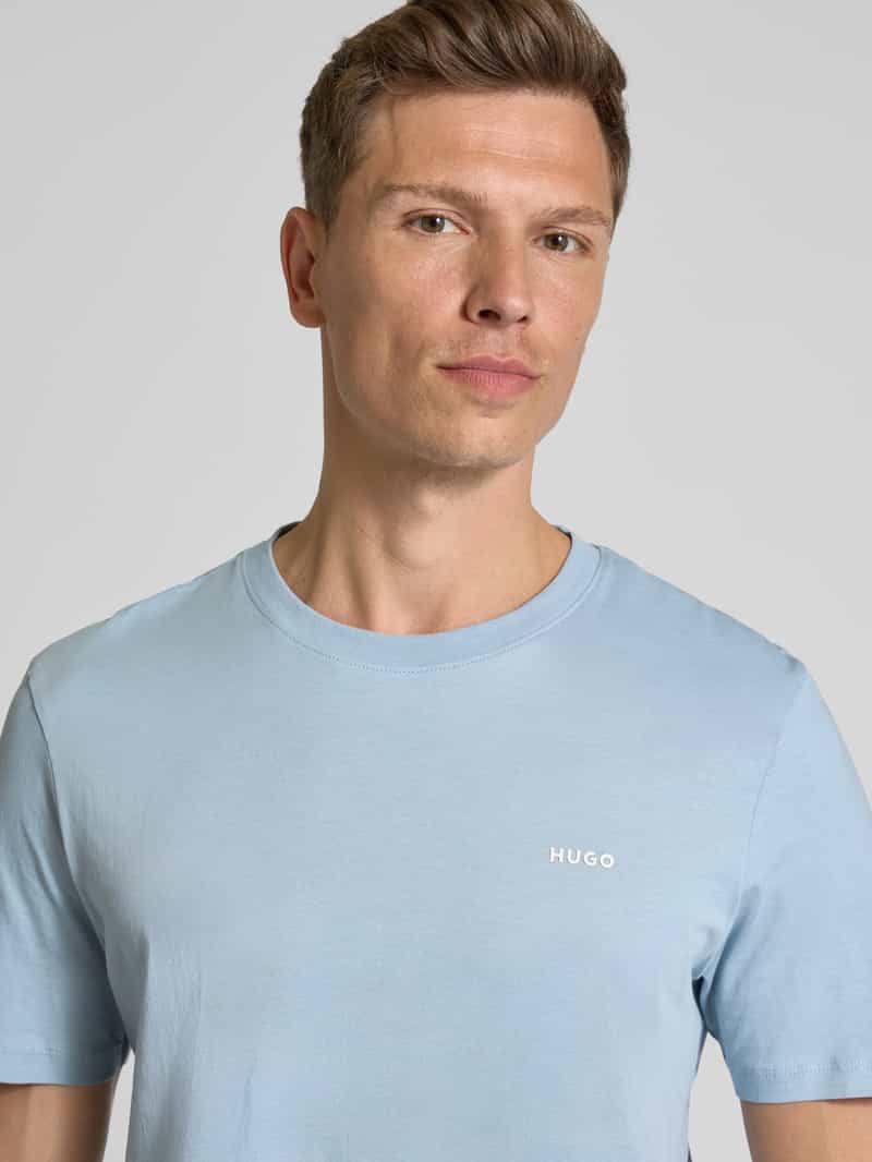 HUGO T-shirt met labelprint model 'Dero'