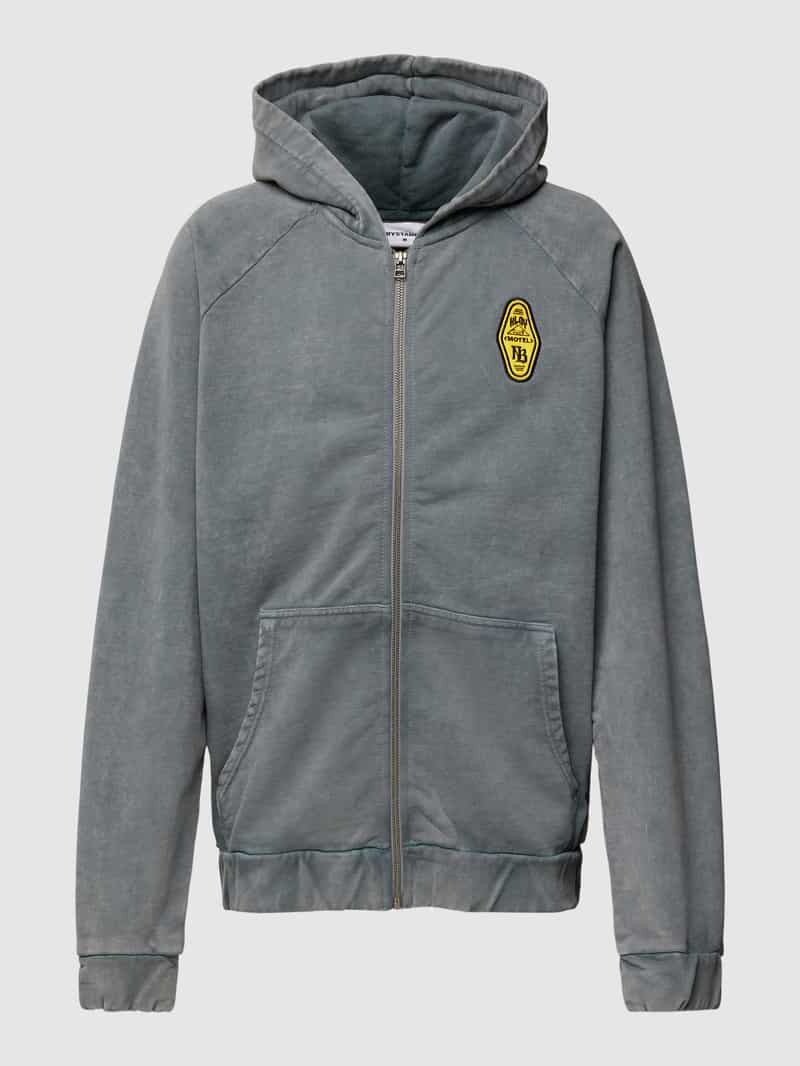 Sweatjack met motiefprint aan de achterkant, model 'MOTEL' No Bystanders