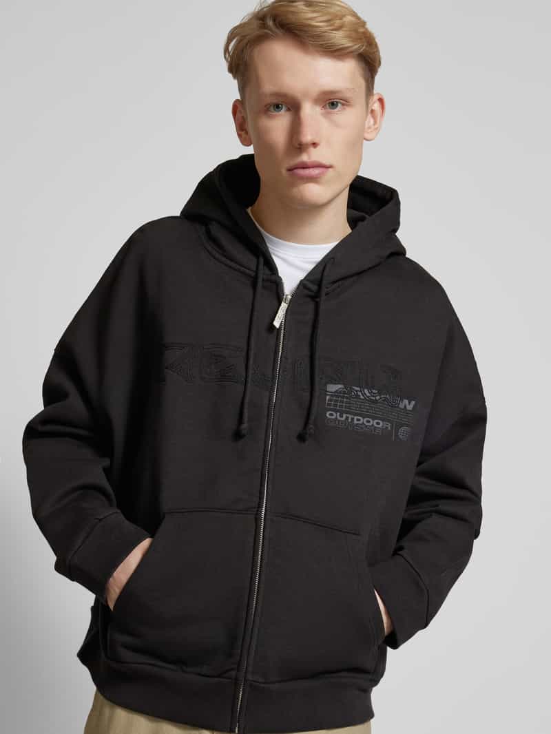 REVIEW Oversized sweatjack met labelstitching