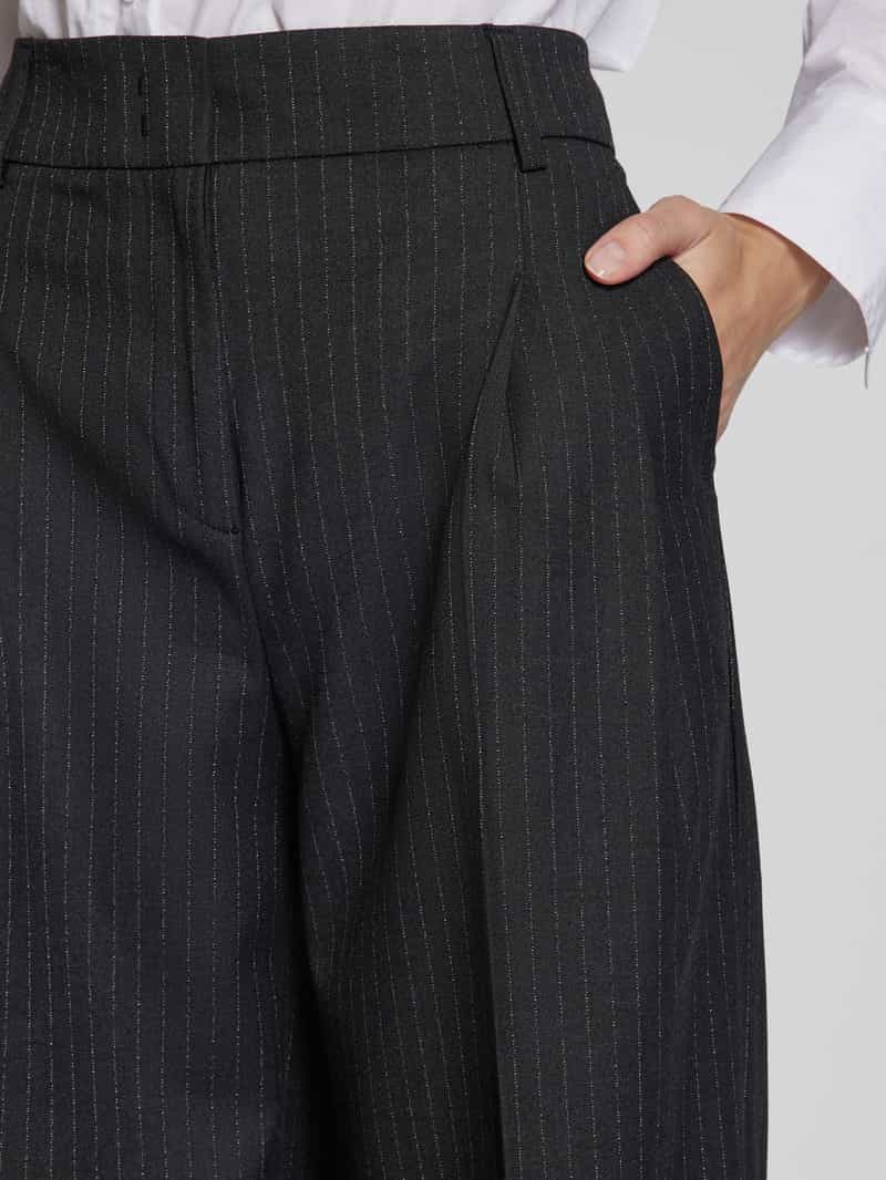 Christian Berg Woman Selection Wide leg bandplooibroek met persplooien