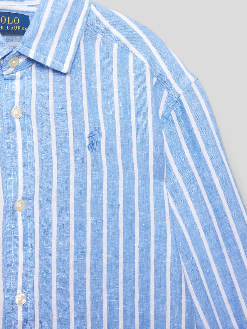 Polo Ralph Lauren Teens Linnen shirt met streepmotief