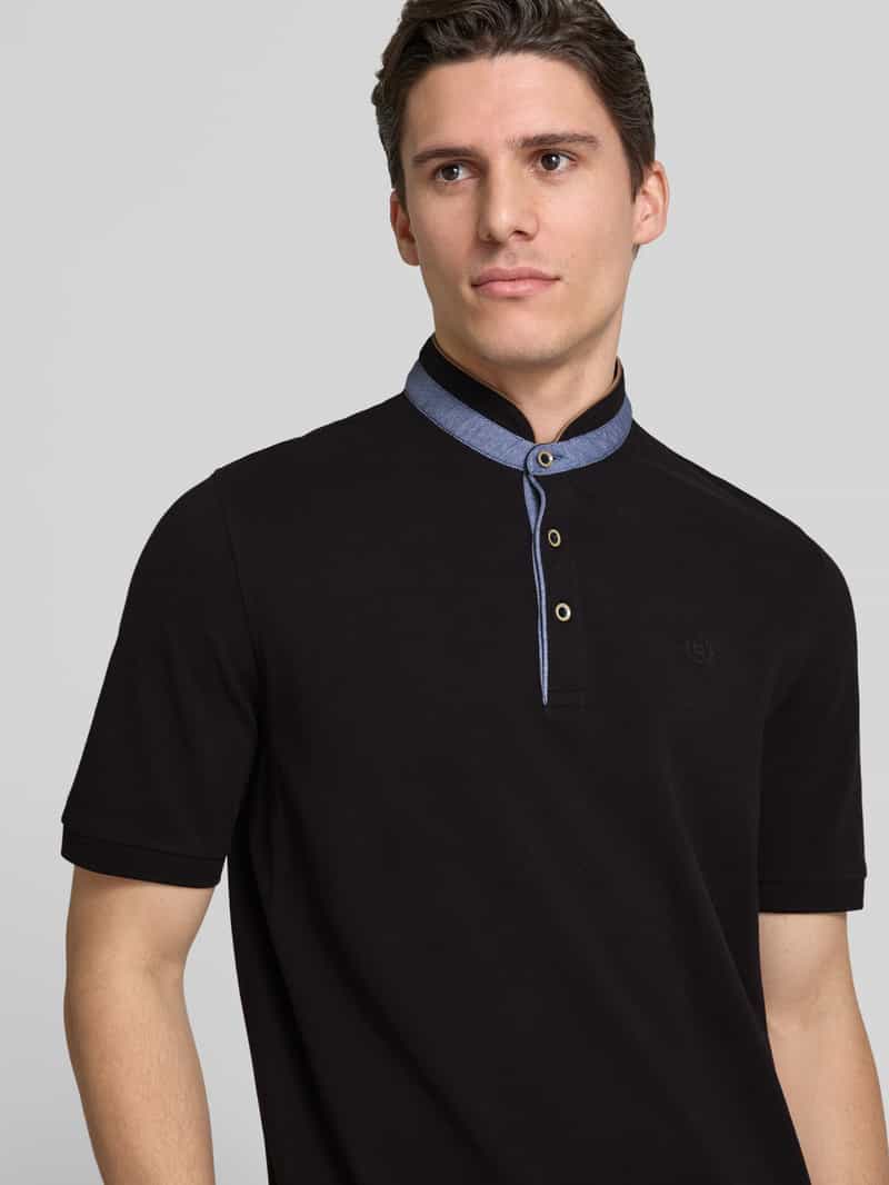 Bugatti Regular fit poloshirt met opstaande kraag