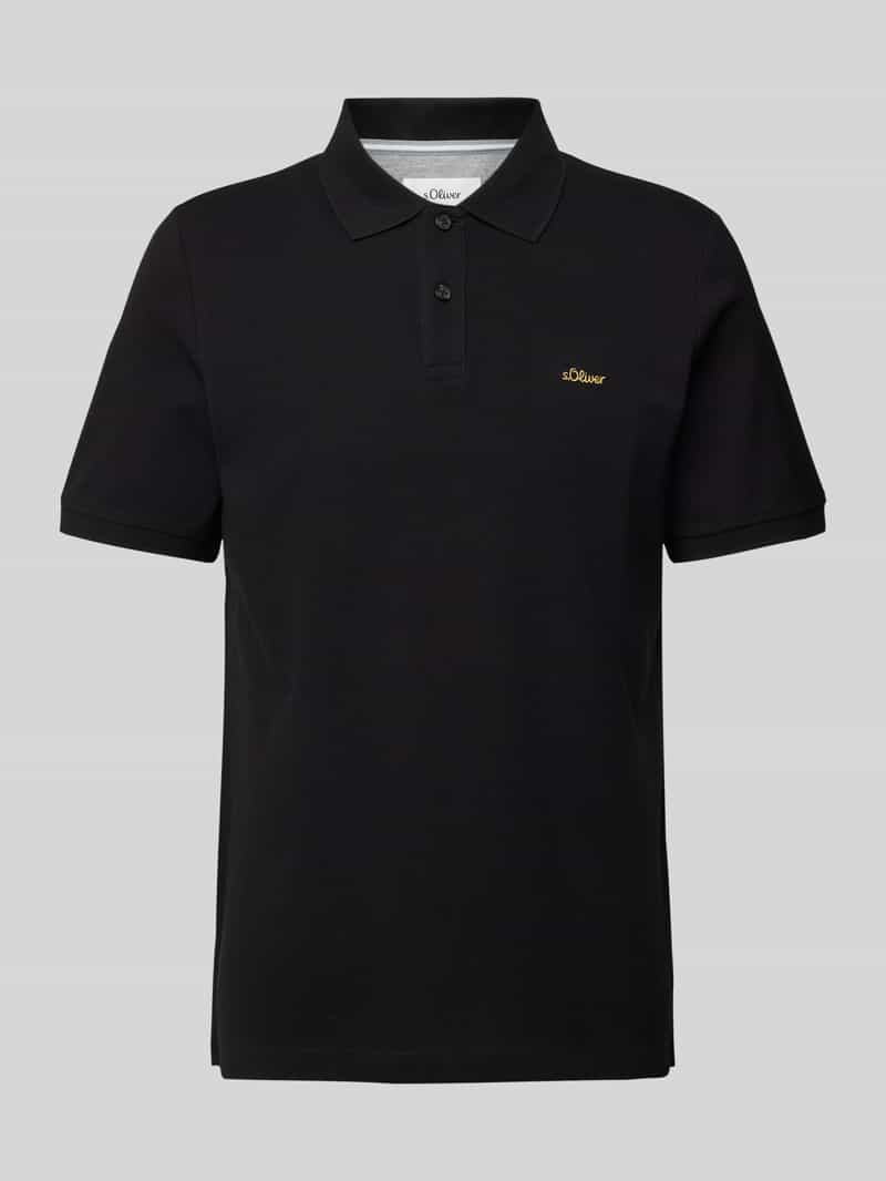 s.Oliver RED LABEL Regular fit poloshirt van puur katoen met labelstitching