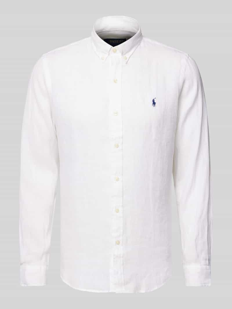 Polo Ralph Lauren Slim fit linnen overhemd met button-downkraag