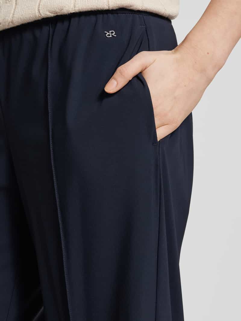RAFFAELLO ROSSI Straight leg stoffen broek met vaste persplooien model 'COSMEA'