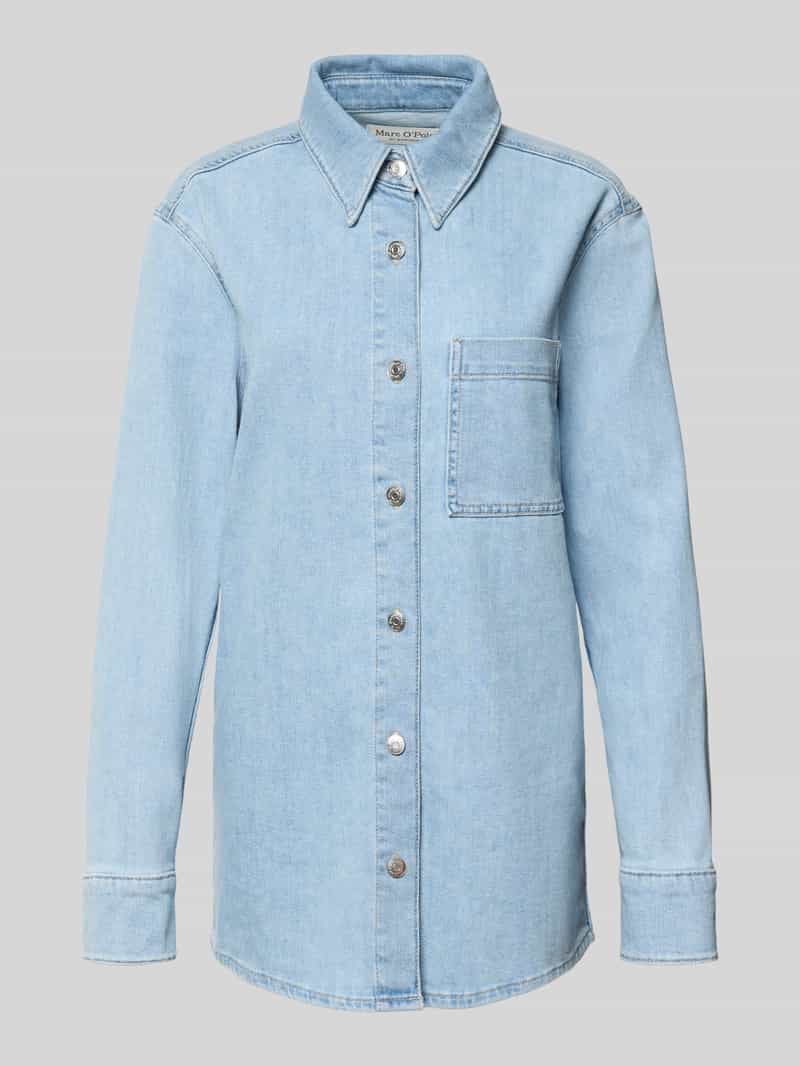 Marc O'Polo Regular fit jeansblouse van katoenmix