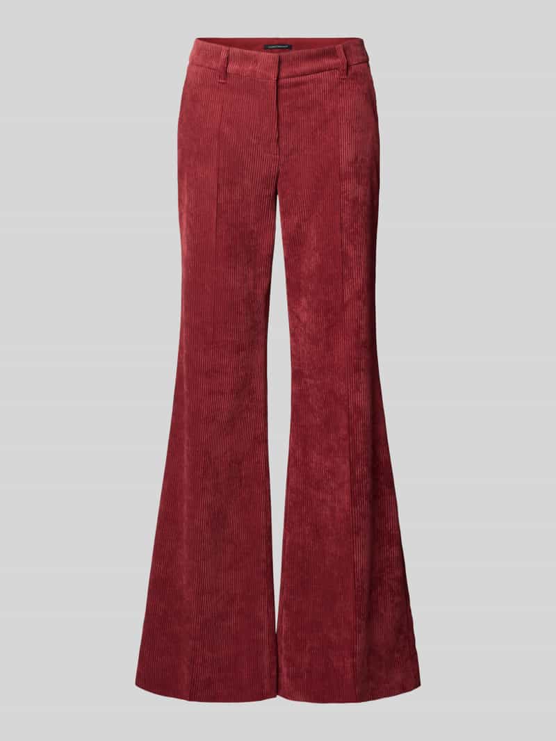 LUISA CERANO Wide leg broek met structuurmotief