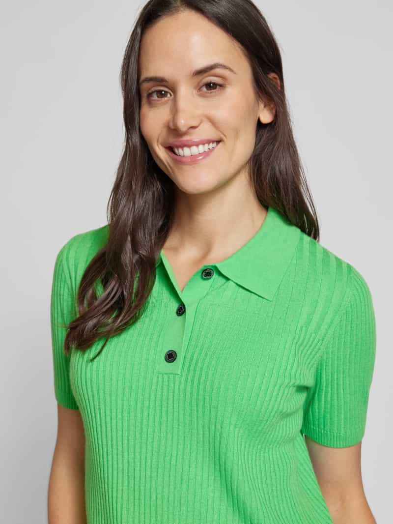 Marc Cain T-shirt in gebreide look met kasjmier model 'SPORTS'