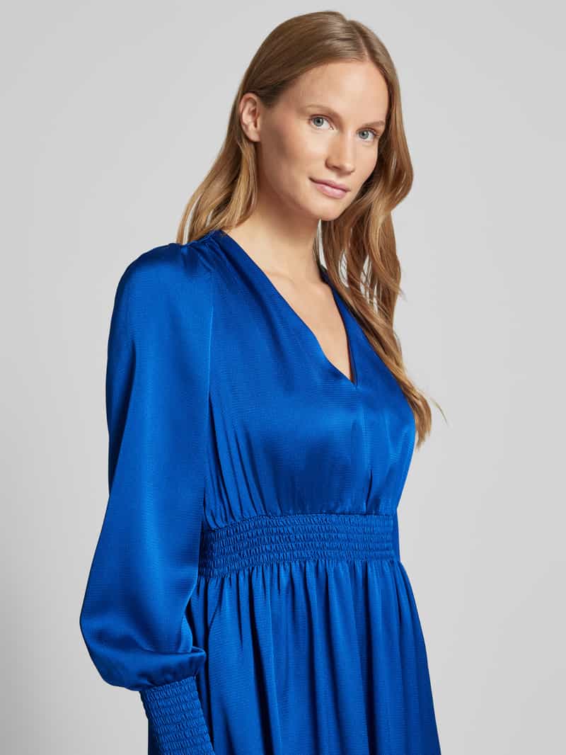 Christian Berg Woman Selection Midi-jurk met smokdetails
