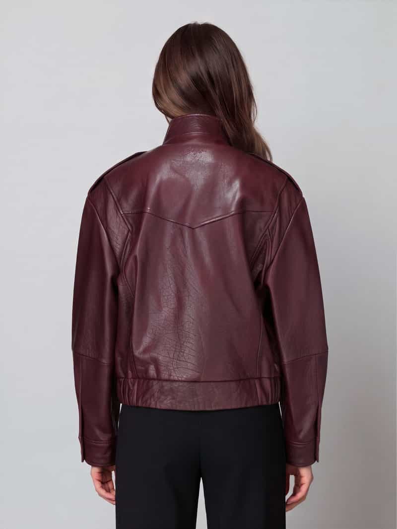 Boss Orange Leren jack met opstaande kraag model 'C_Sabea1'