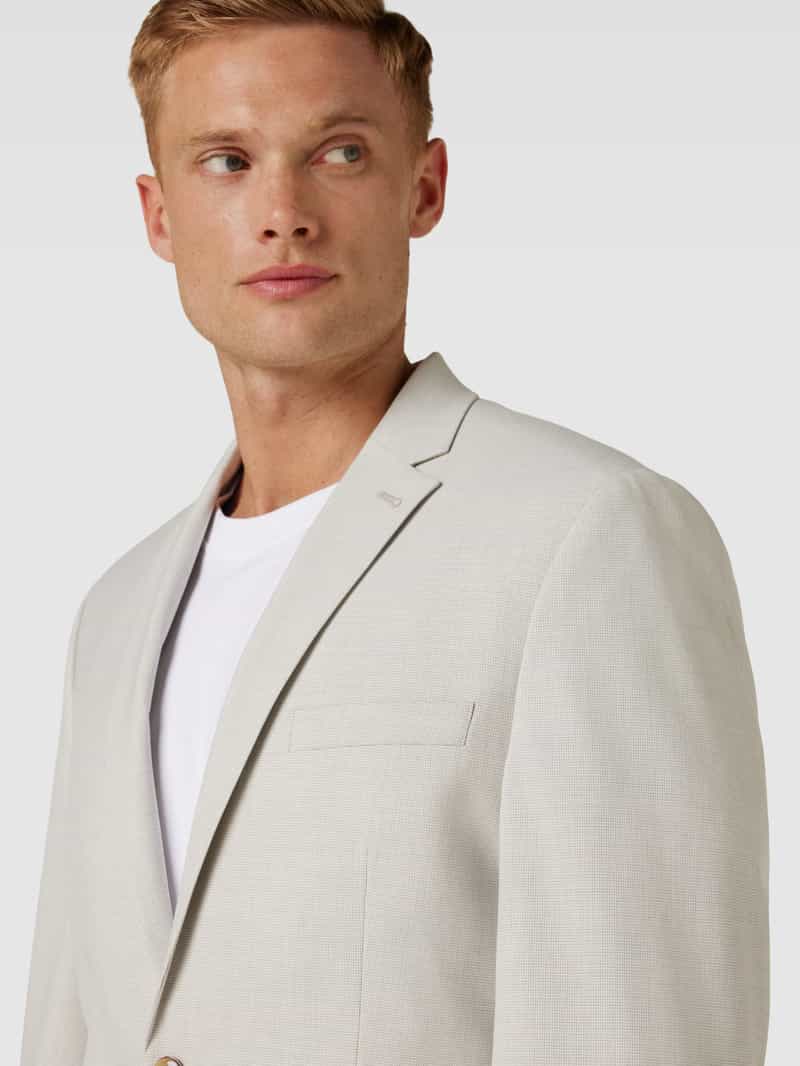 Christian Berg Men 2-knoops colbert met paspelzak op de borst