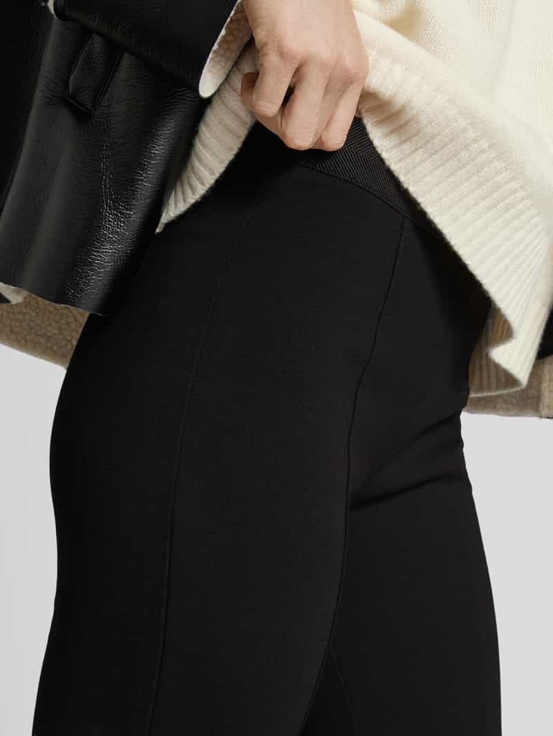 Opus Flared stoffen broek met elastische band model 'Erja'