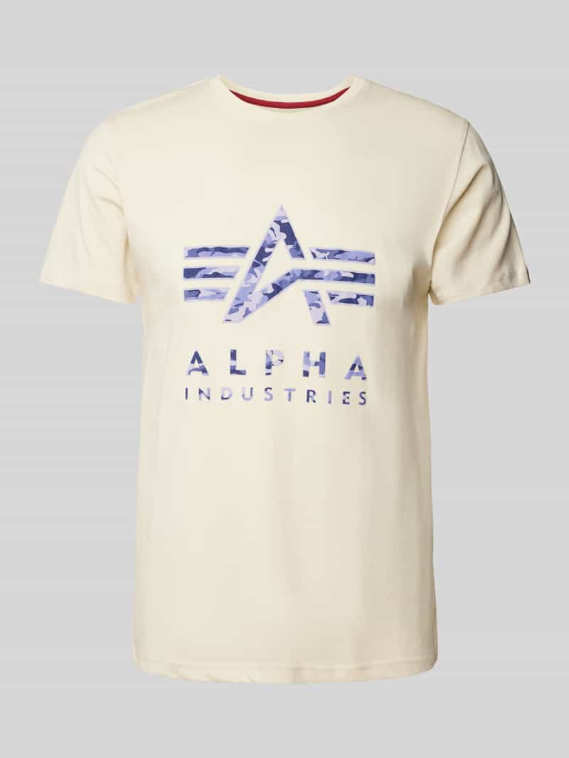 alpha industries T-shirt met labelprint