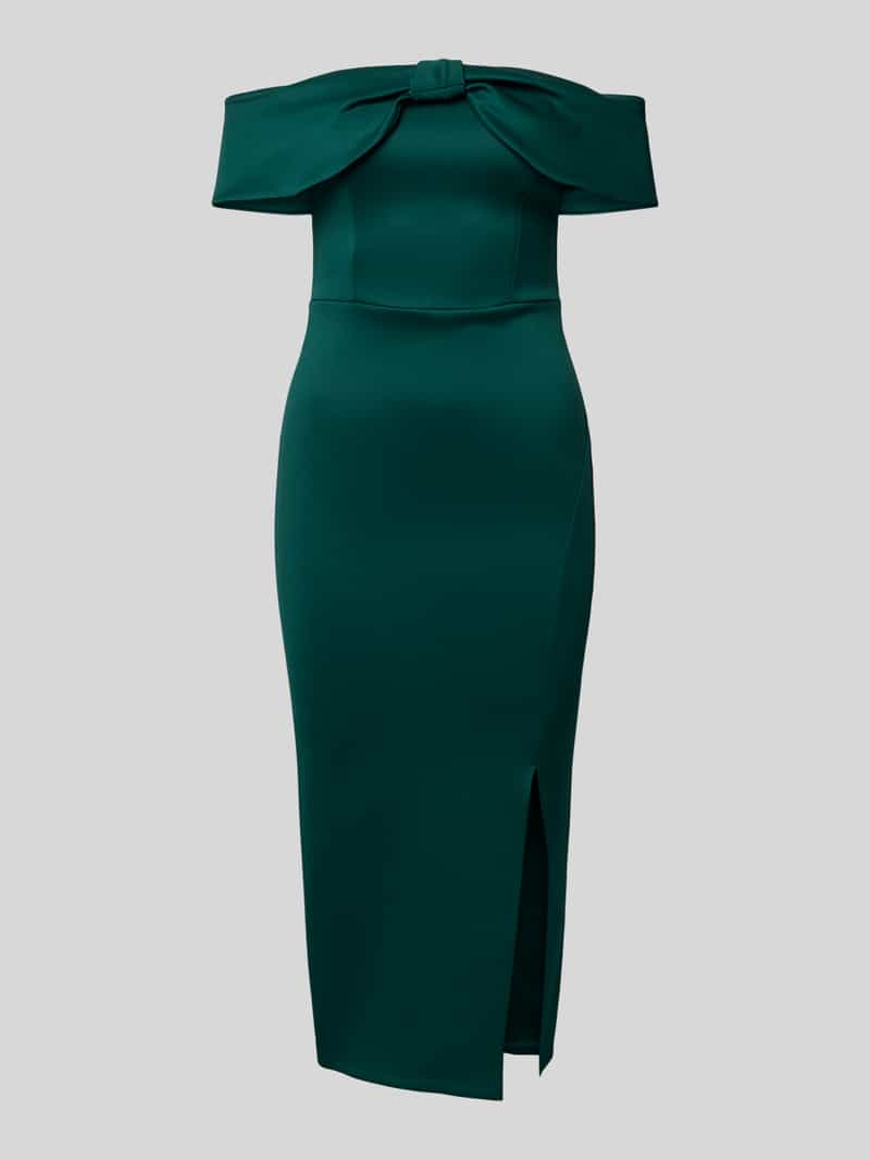 Lipsy Off shoulder-jurk met loopsplit