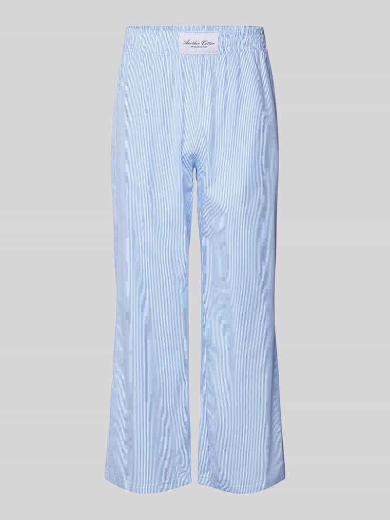 ANOTHER COTTON LAB Straight leg pyjamabroek met labelpatch