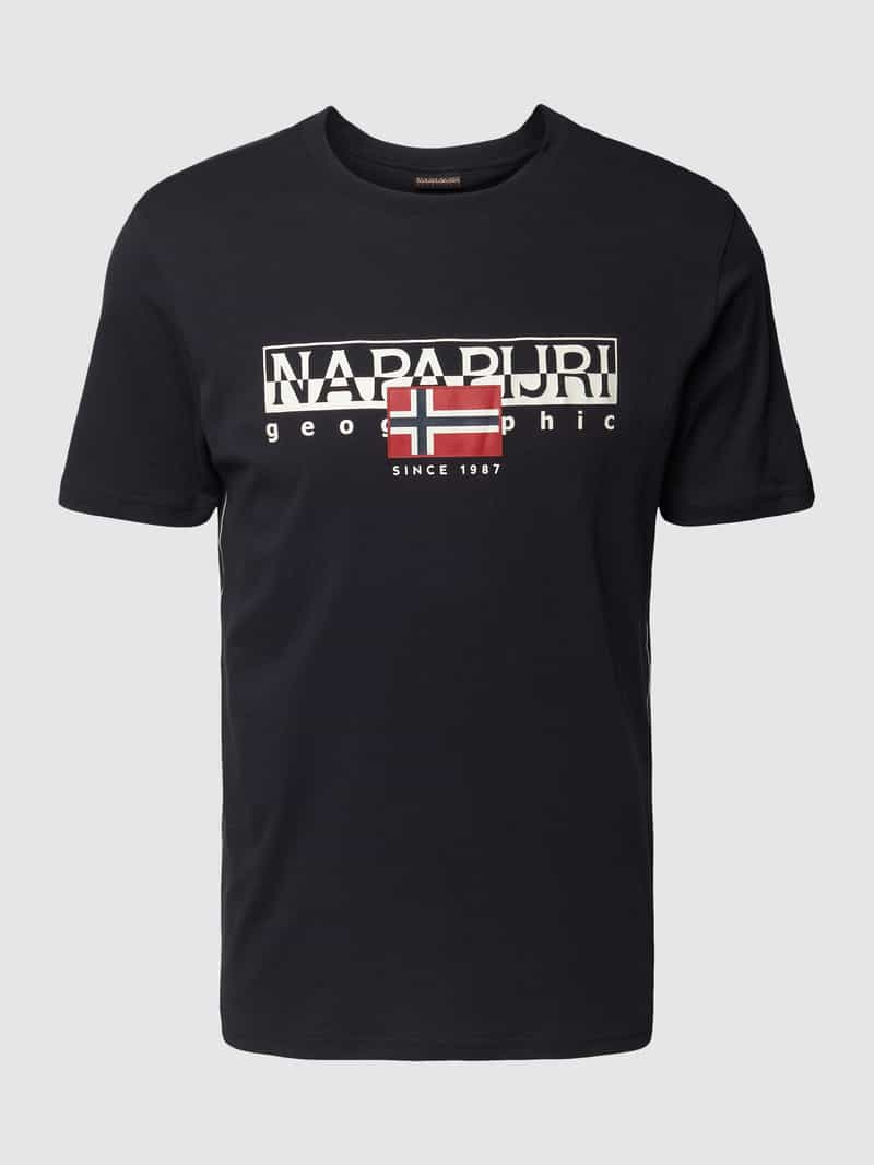 Napapijri T-shirt met labelprint model 'AYLMER'