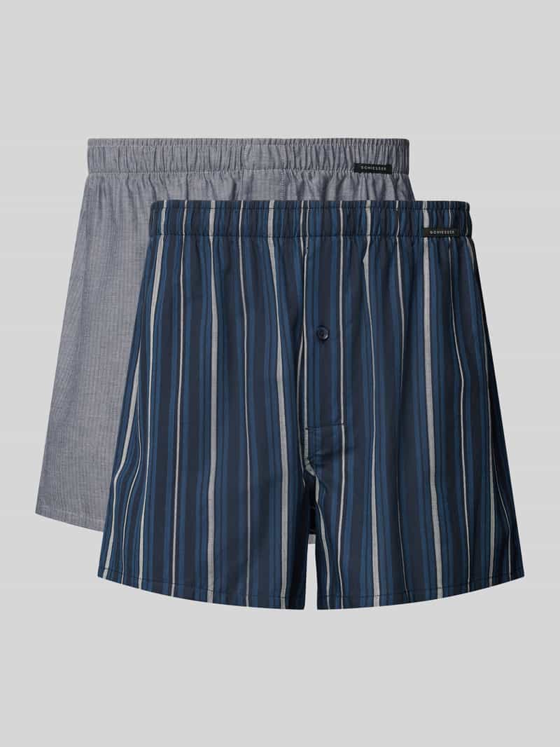 Schiesser Boxershort met elastische band in een set van 2 stuks