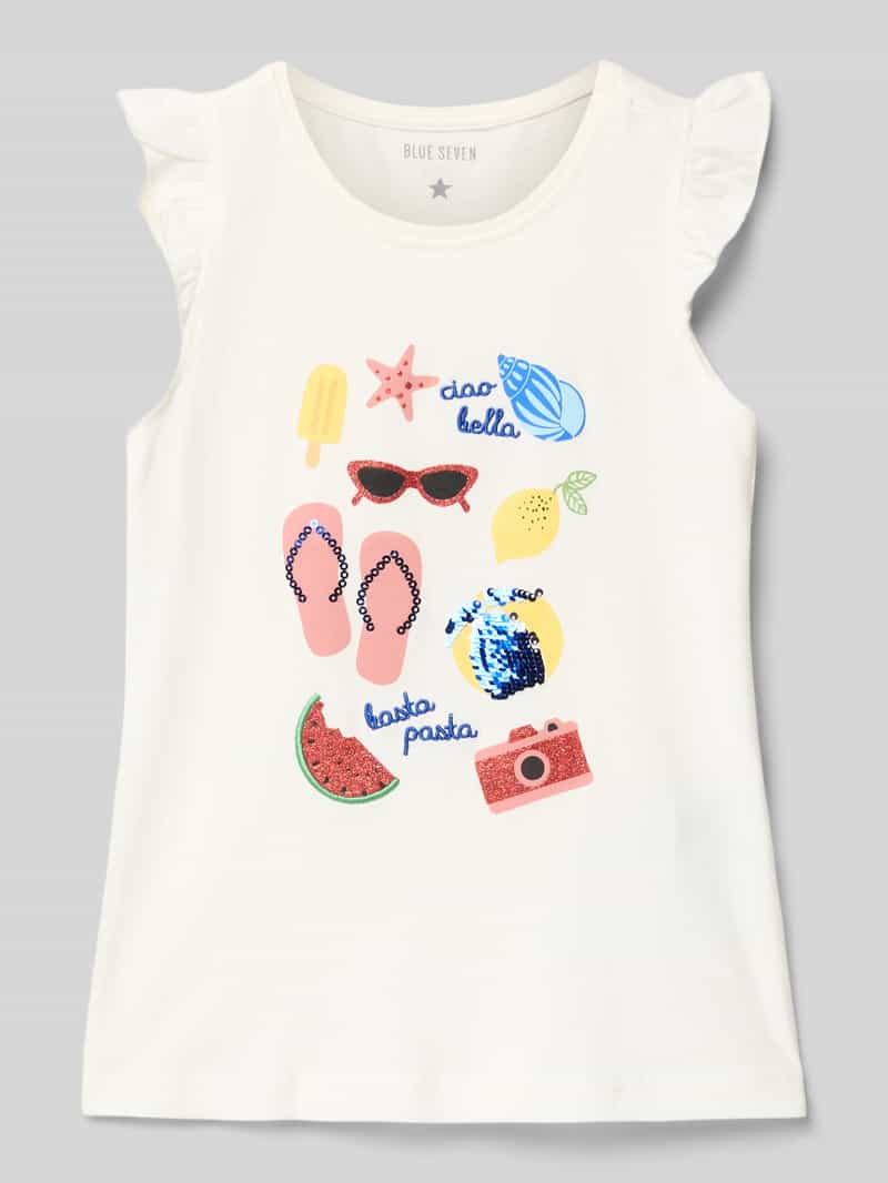 BLUE SEVEN Tanktop met motiefdetails
