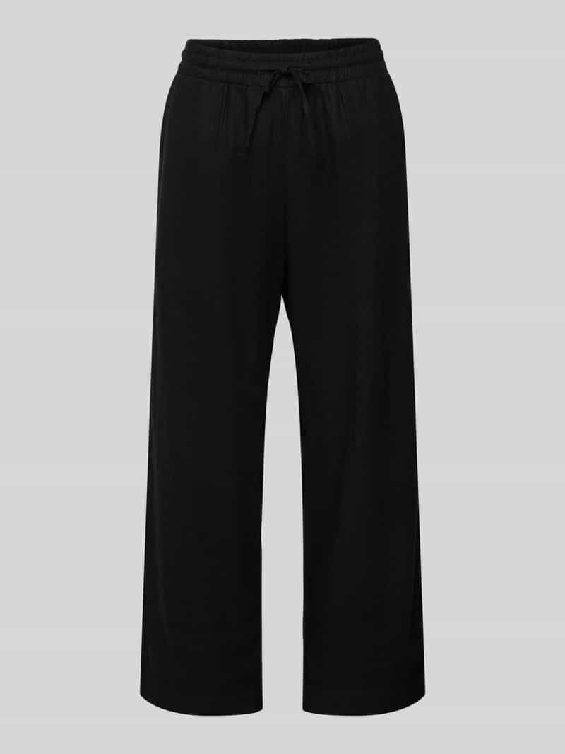 FREE QUENT Straight leg linnen broek met steekzakken model 'Lavea'