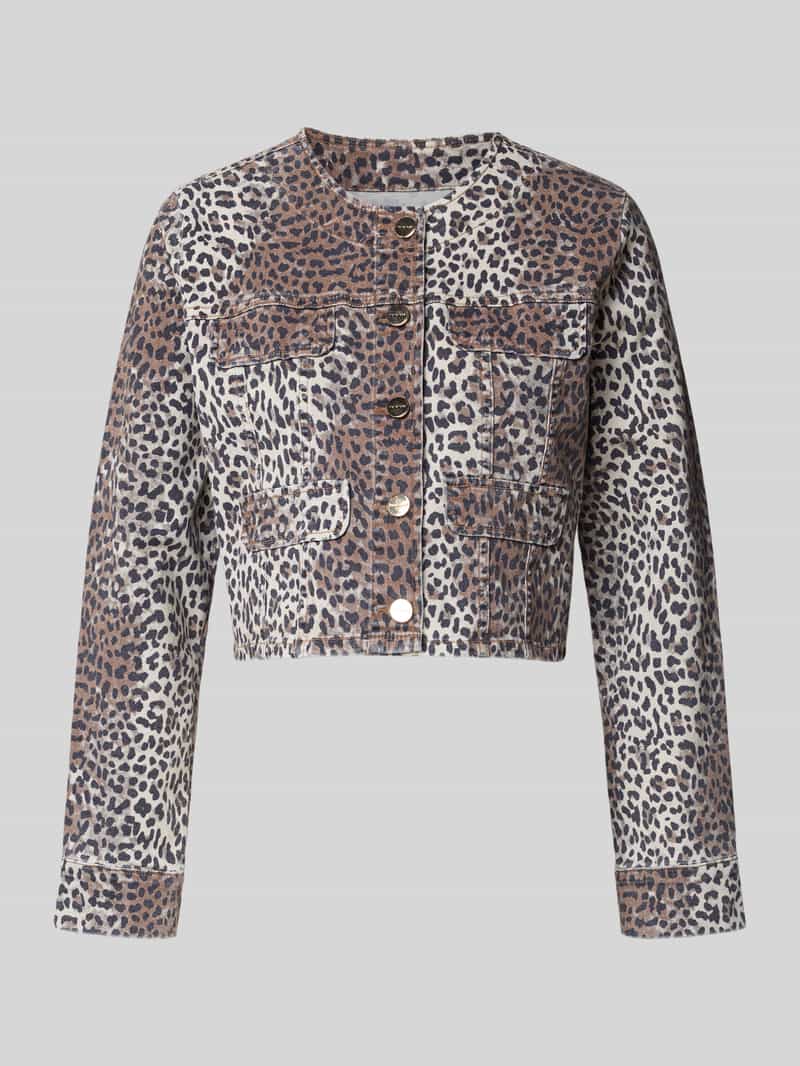 Rich & Royal Jeansjack met gestileerde klepzakken