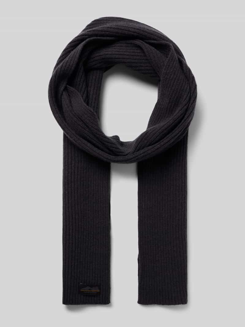 camel active Sjaal in gebreide look van zuivere wol