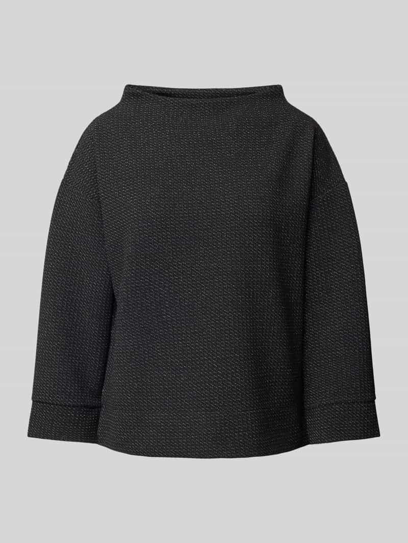 Opus Sweatshirt met structuurmotief model 'Gesche'