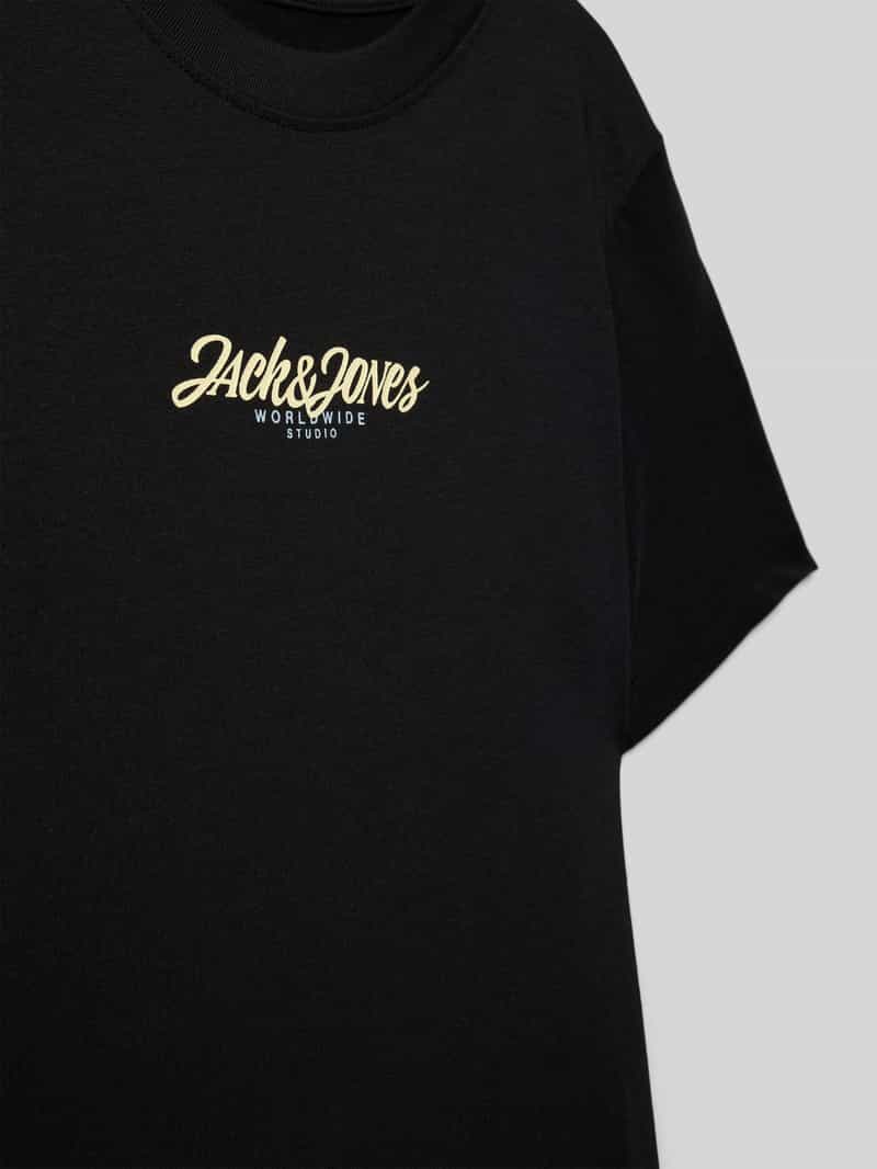 jack & jones T-shirt met labelprint model 'TAVIRA'