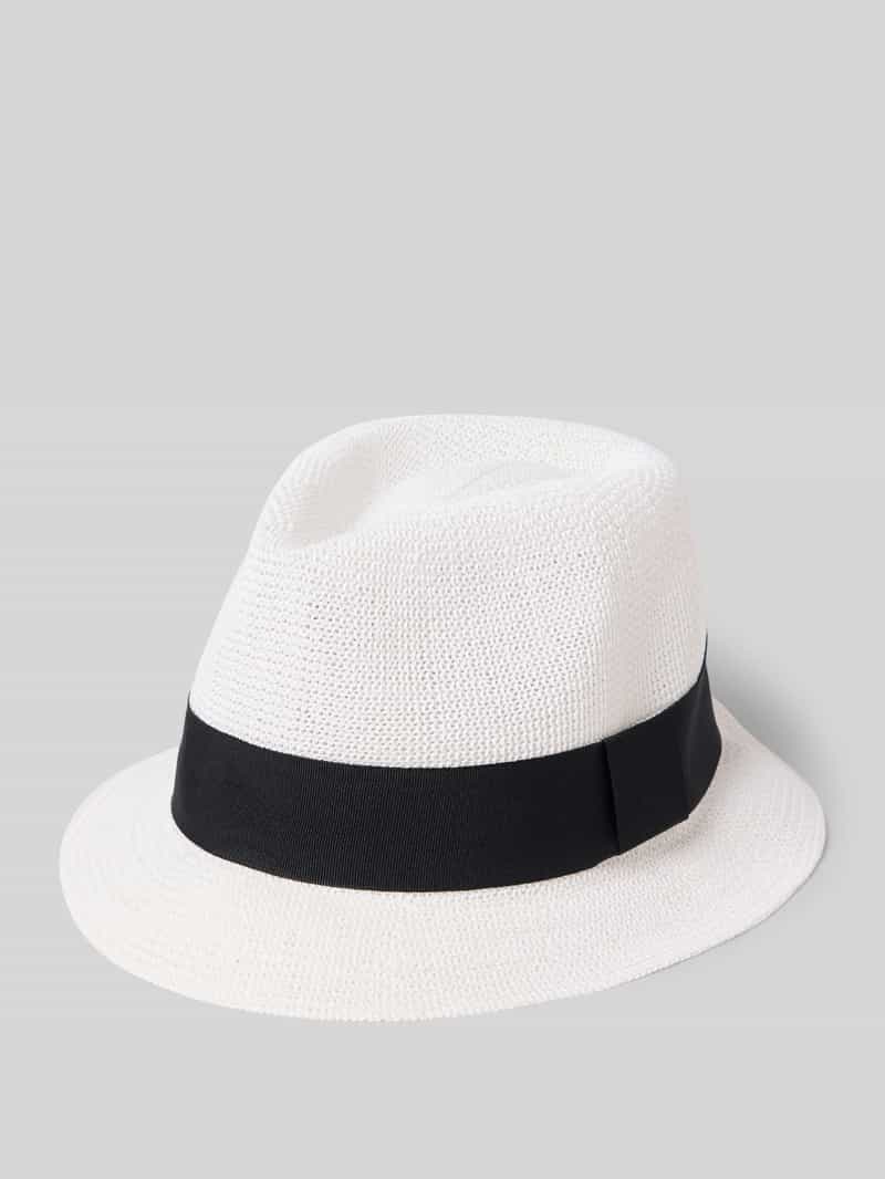 Hoed met sierband model 'TRILBY'