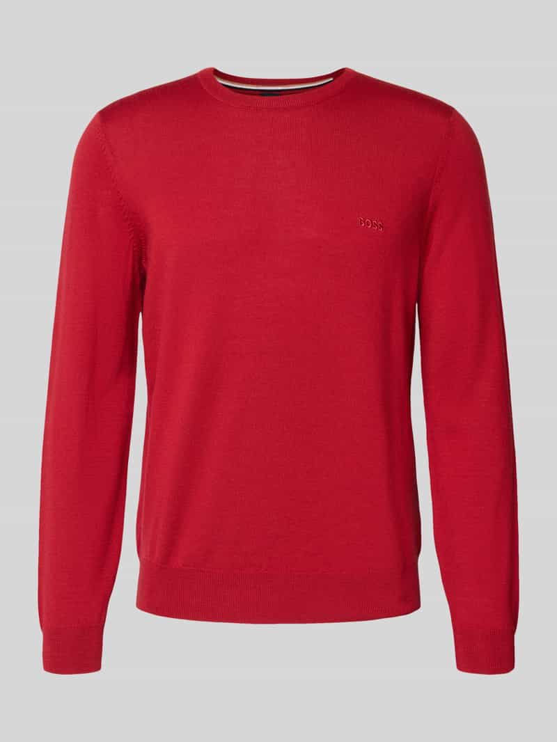 Boss Regular fit gebreide pullover van pure scheerwol model 'BOTTO'