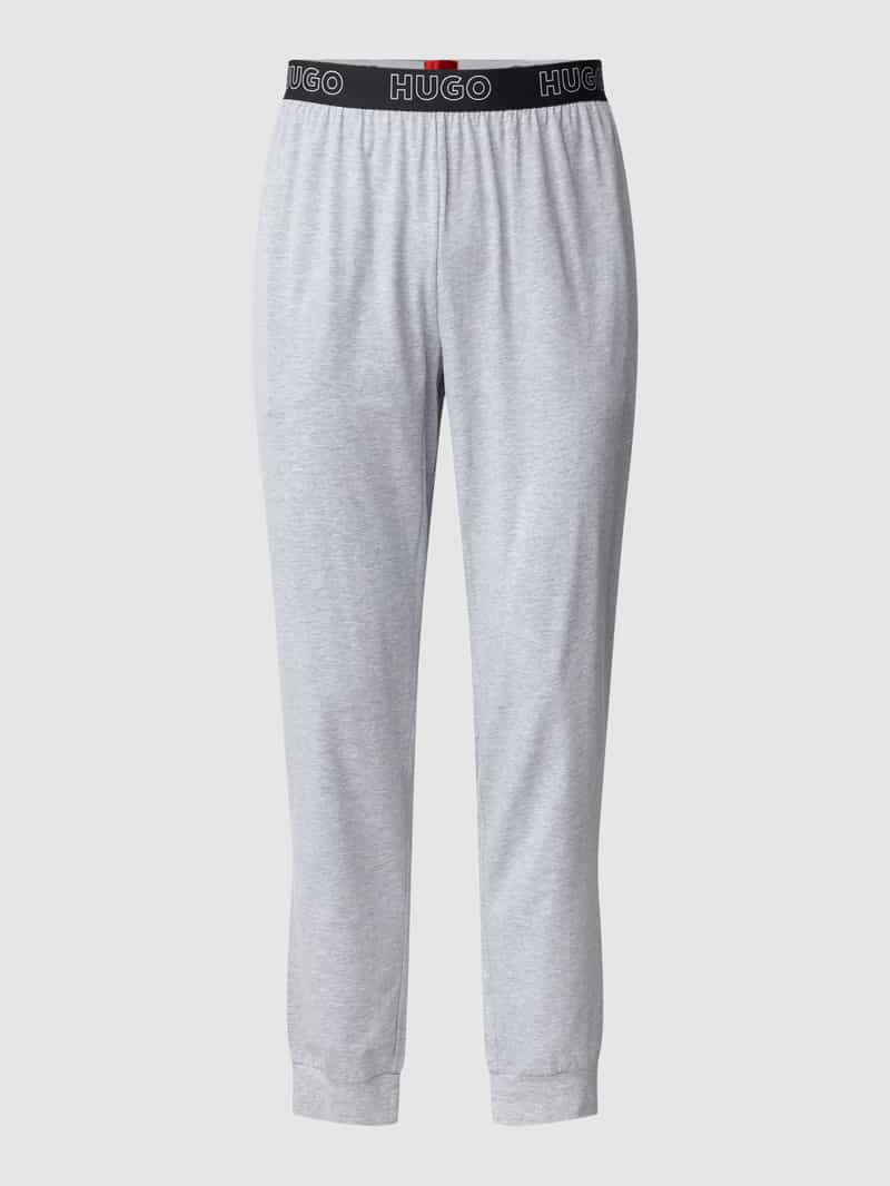 HUGO Sweatpants met labelstitching model 'Unite'