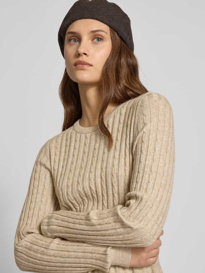 Only Gebreide jurk van viscosemix model 'FIA'
