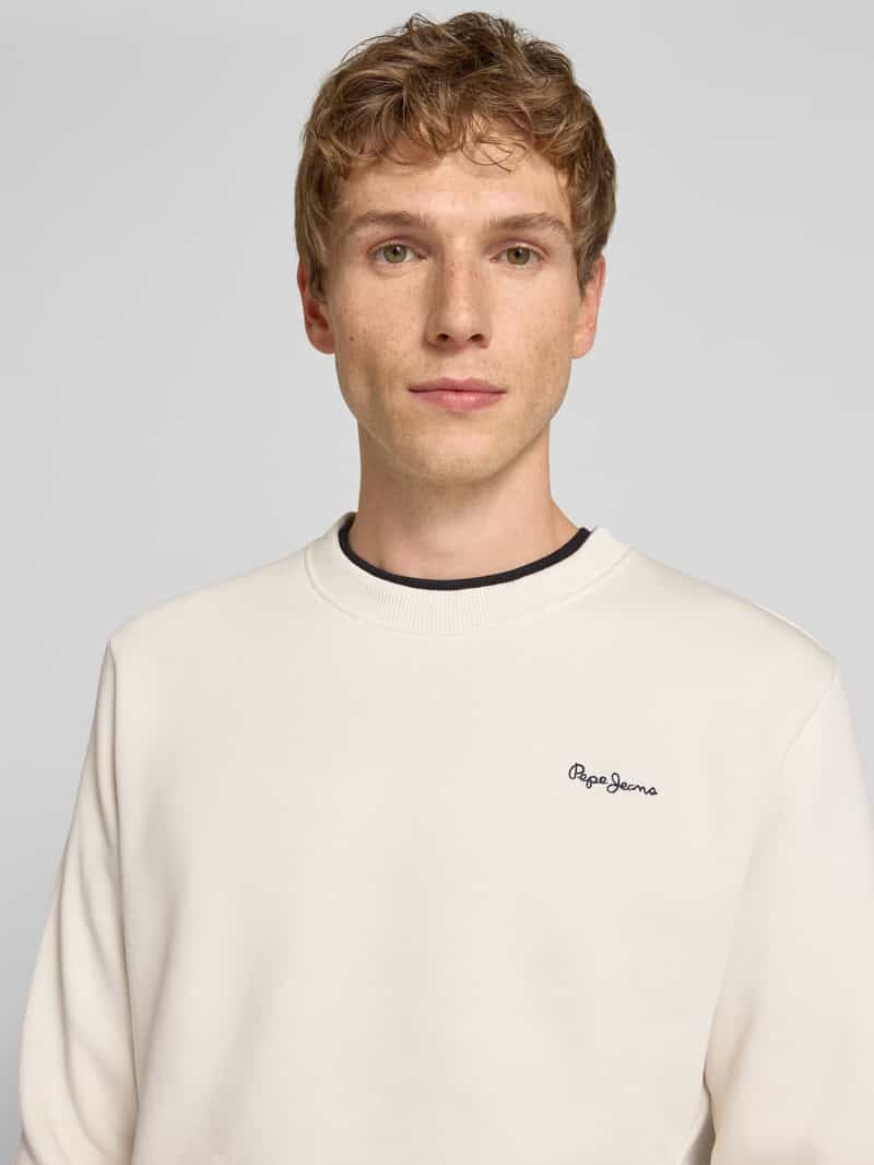Pepe Jeans Regular fit sweatshirt van katoenmix model 'MACBETH'