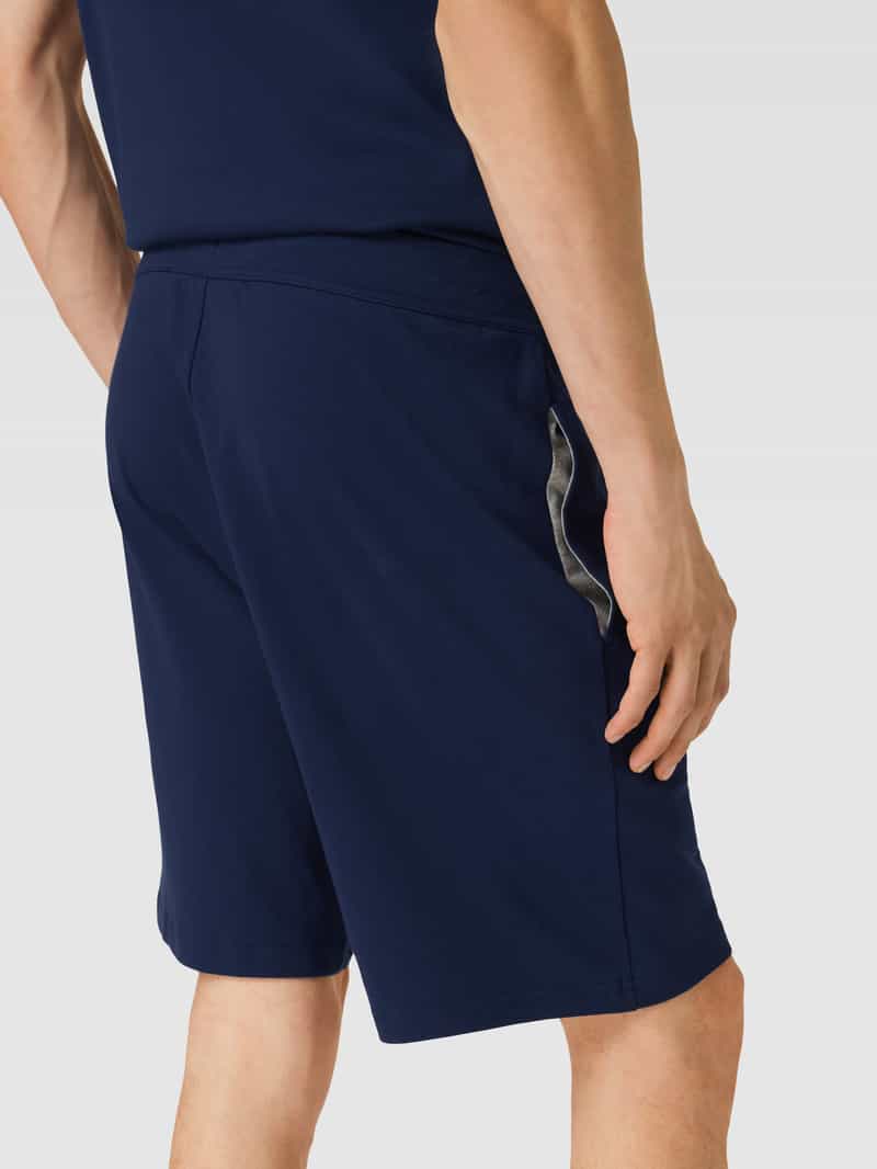 Christian Berg Men Sweatshorts met labeldetail