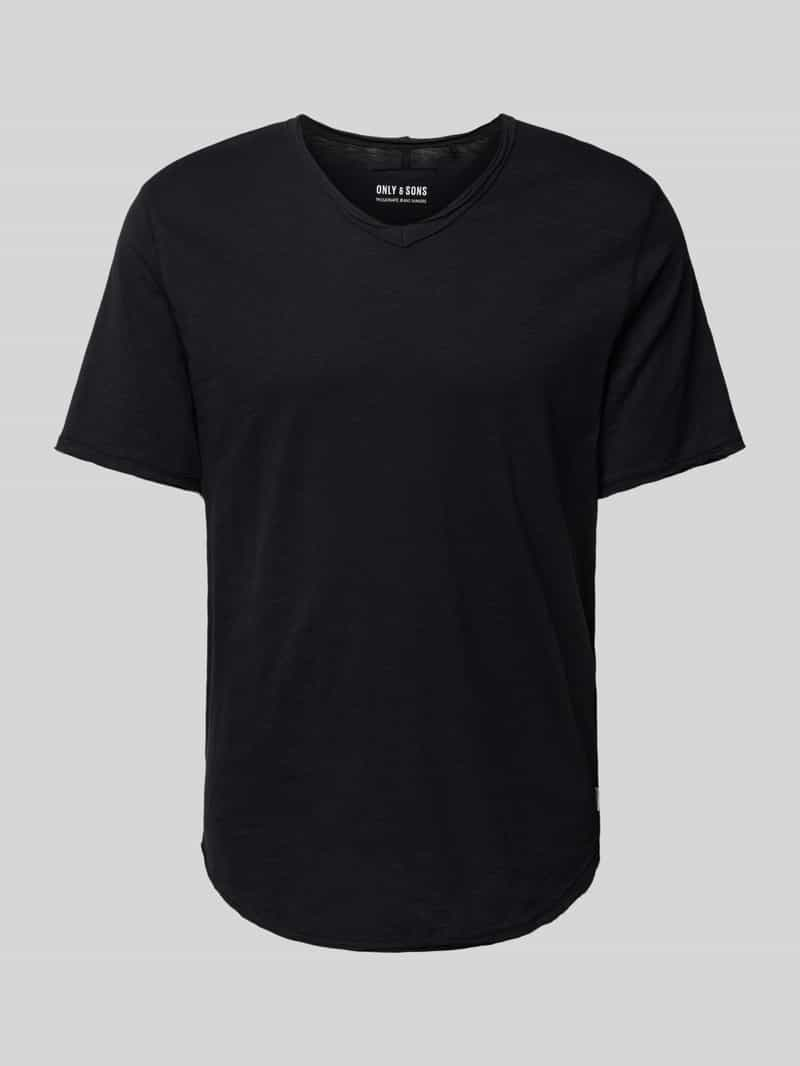 Only & Sons T-shirt met V-hals, model 'BENNE'