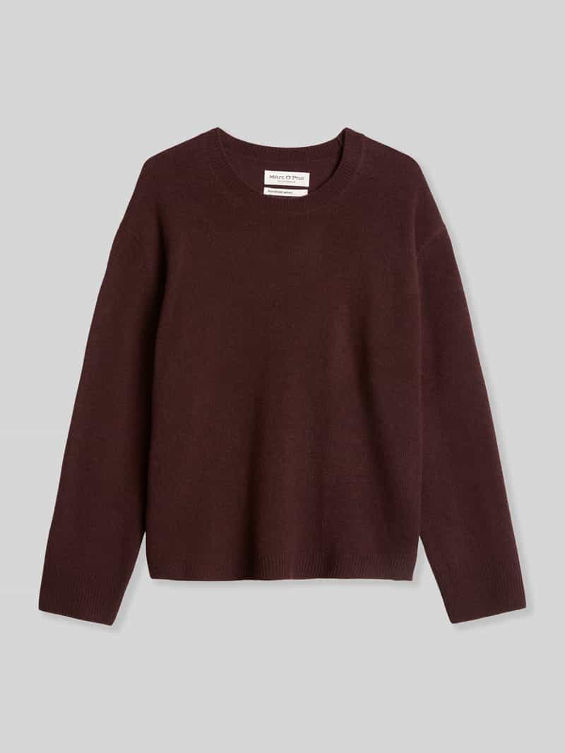 Loose fit pullover van zuivere wol