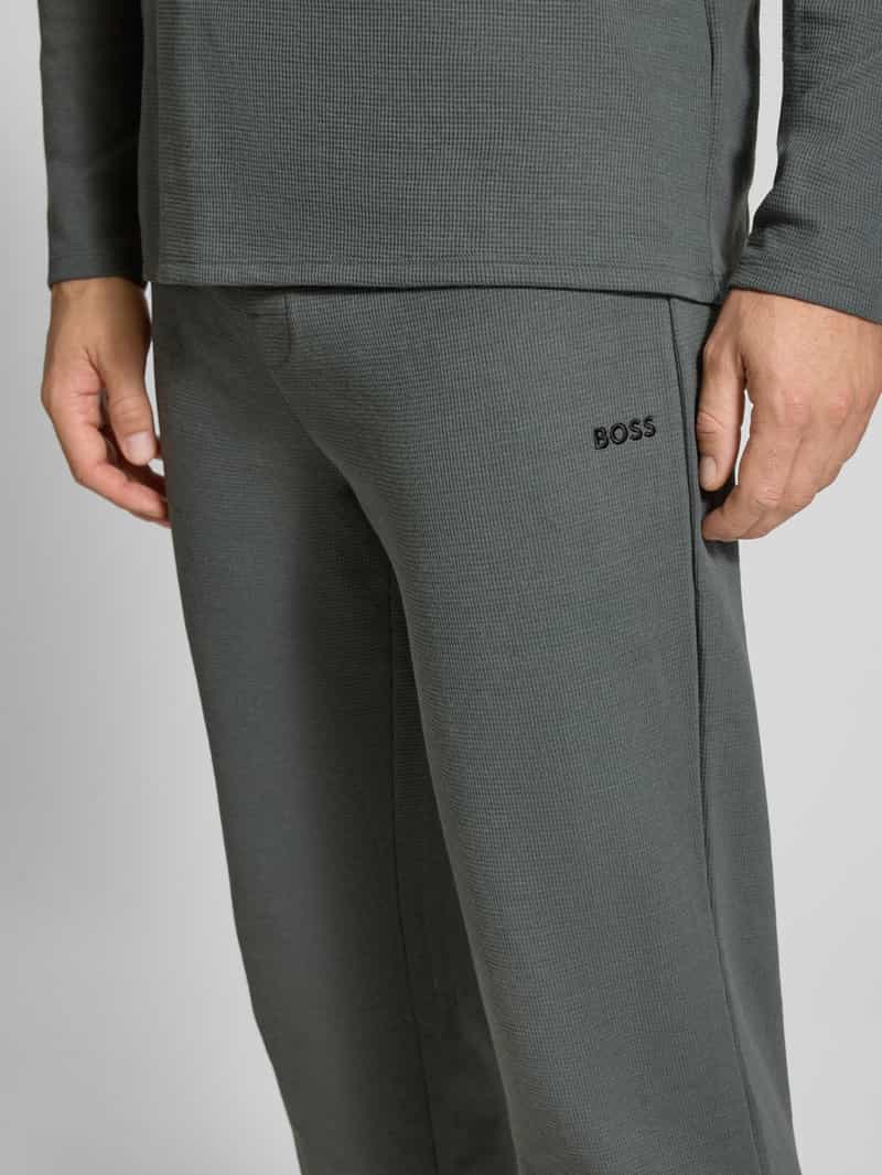 Boss Regular fit sweatpants van katoenmix